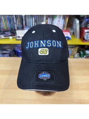 Vintage Jimmie Johnson 48 Lowe’s NASCAR Hat Winner’s Circle Strapback Cap